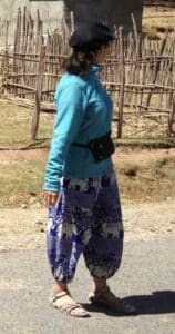 The author wearing her Teva Tirra Sandals