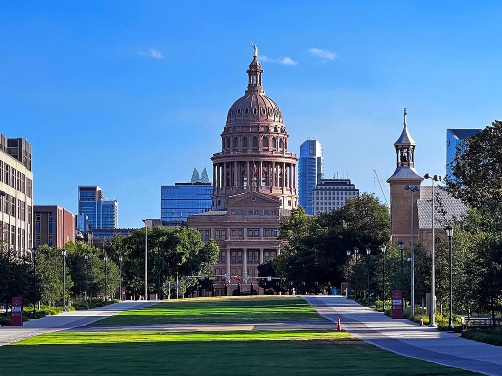 View of the Texas State Capitol building