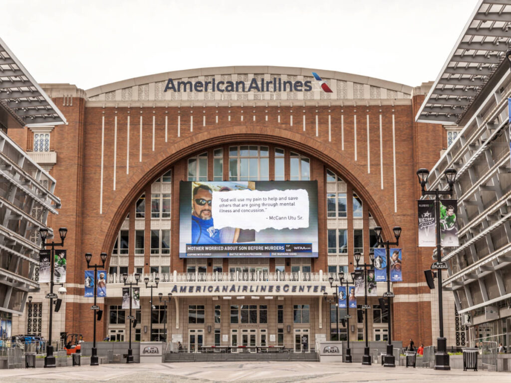 Exterior view of The American Airlines Center