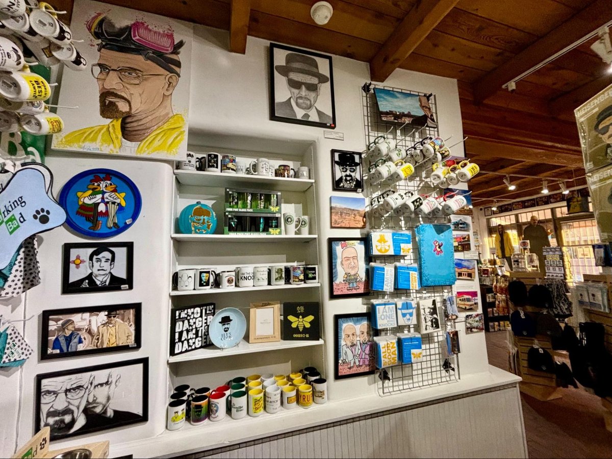 View inside the Breaking Bad store