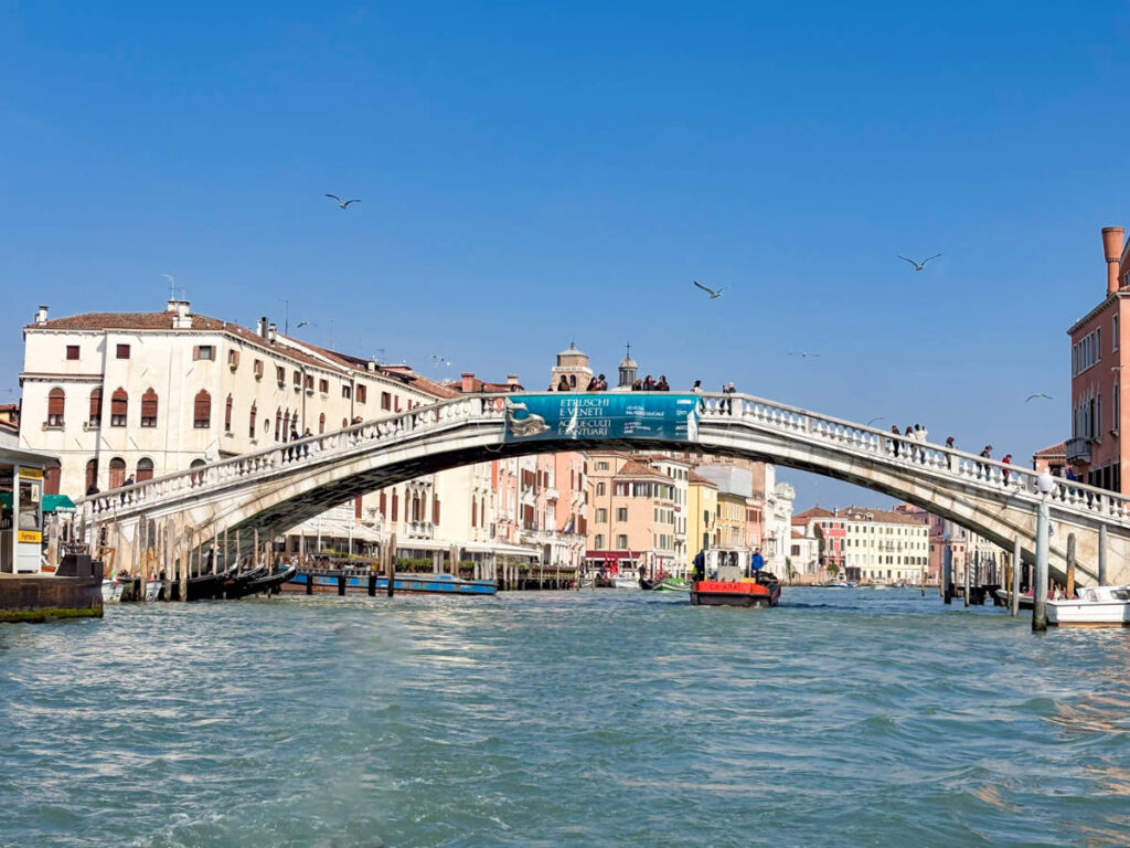 View of the bridge from the Grand Canal