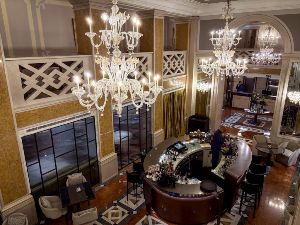 View of the The Canova Bar seen from above