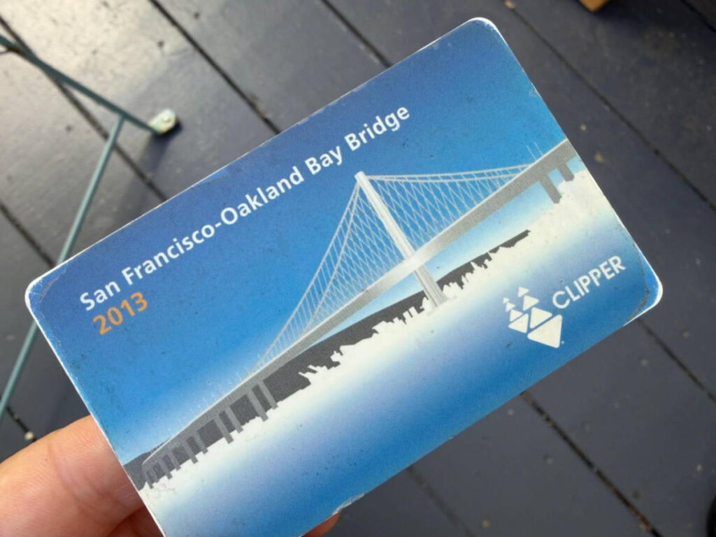 Closeup look of the Clipper Card