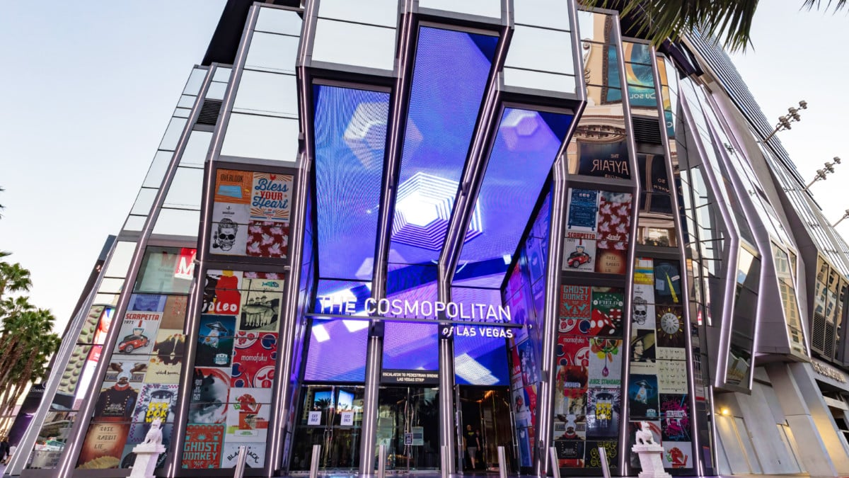 View of architectural structure of The Cosmopolitan Las Vegas