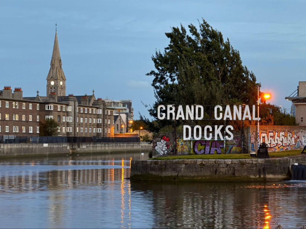 View of the Grand Canal Docks