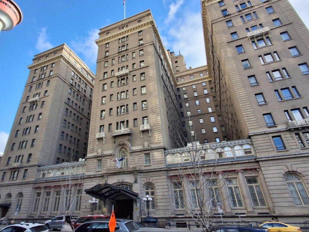 Perspective view of the building of The Fairmont Palliser