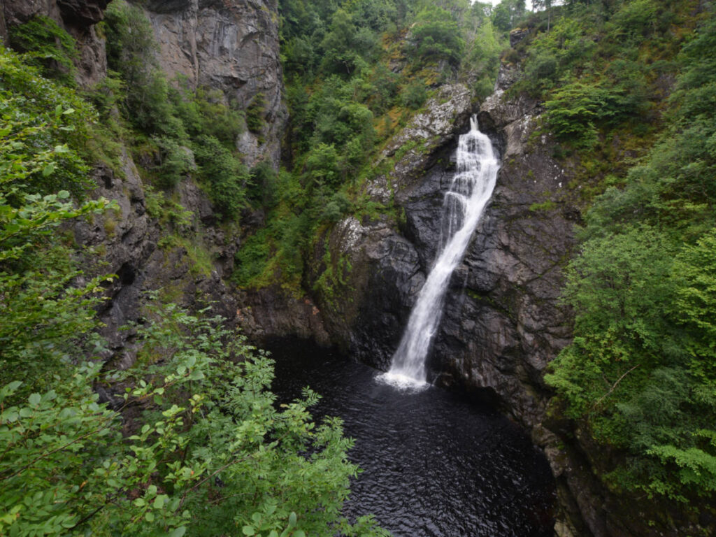 Overlooking view of The Fall of Foyers