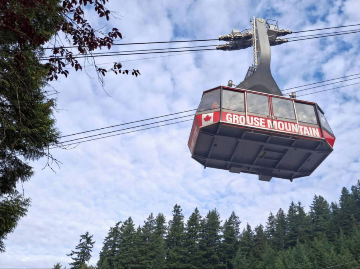 Perspective view of the Grouse Mountain Skyride