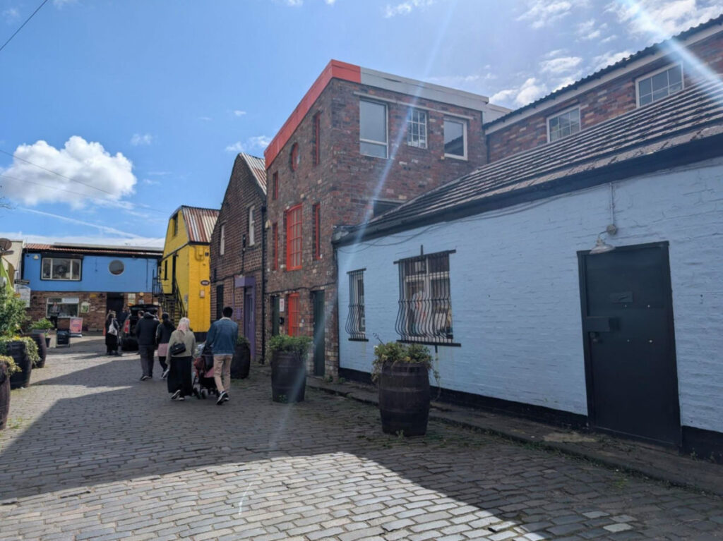 People strolling at The Hidden Lane