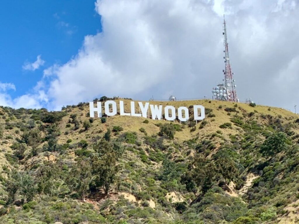 View of The Hollywood sign