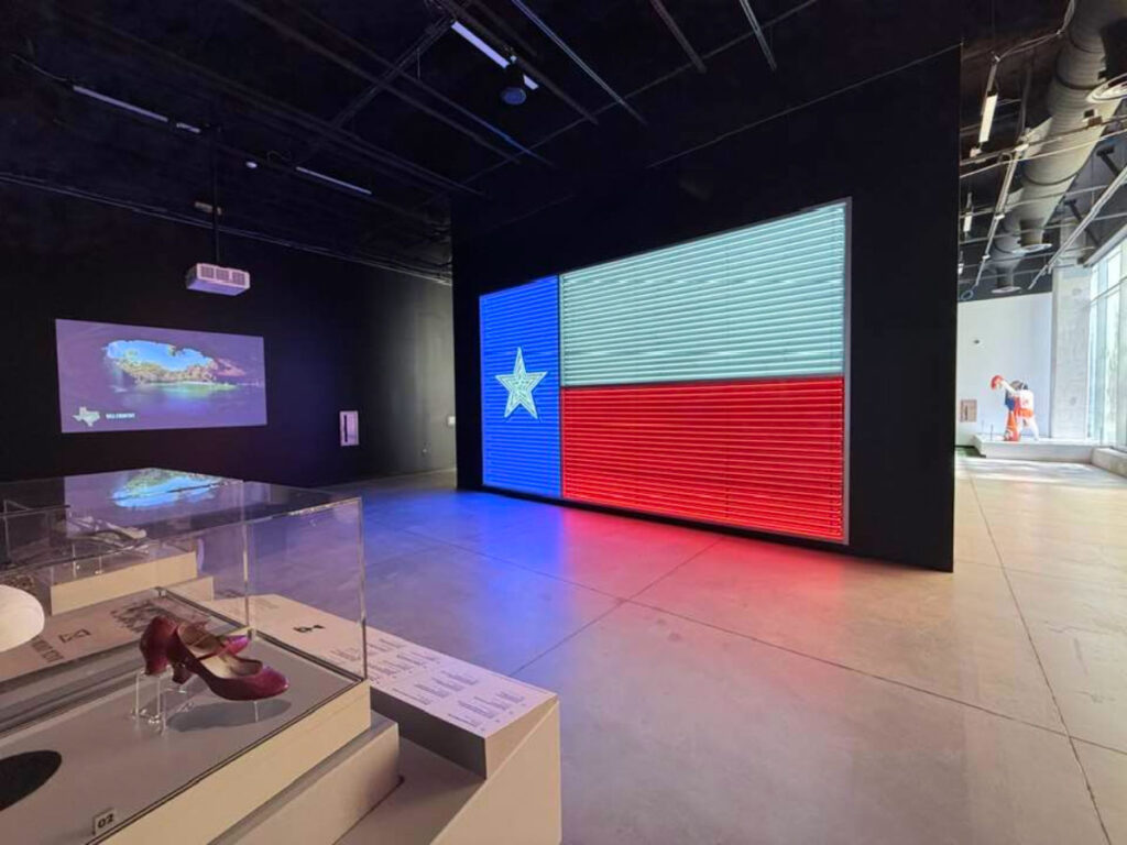 The displays inside The Institute of Texan Culture