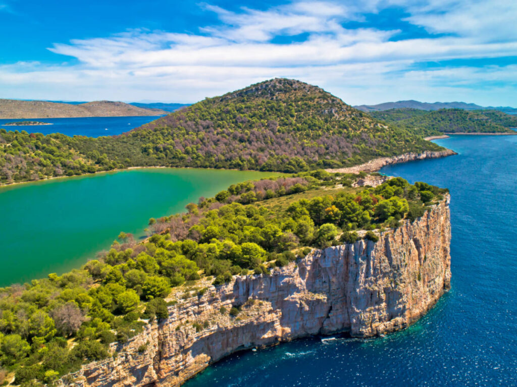 Aerial view of Kornati National Park
