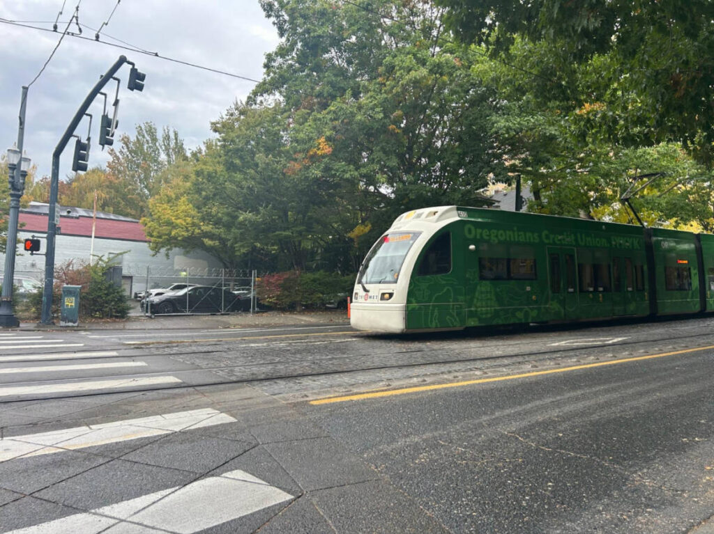 View of the MAX Red Line train