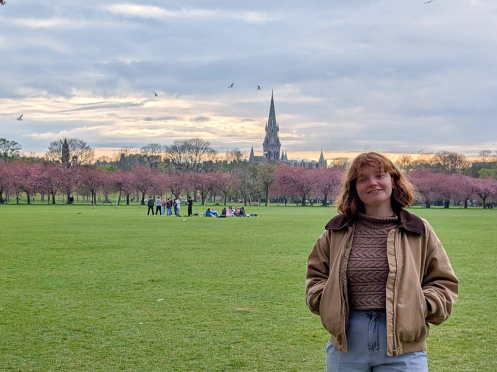 The author and some people enjoying their day at The Meadows