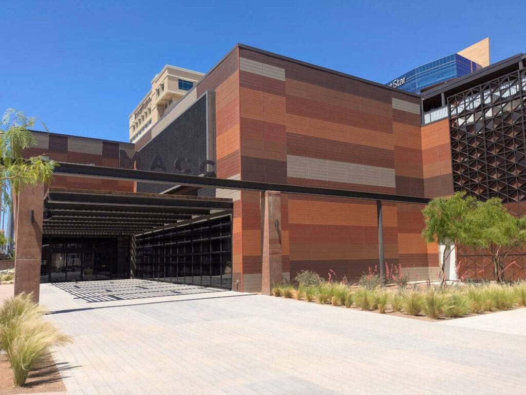 View of the entrance to The Mexican American Cultural Center