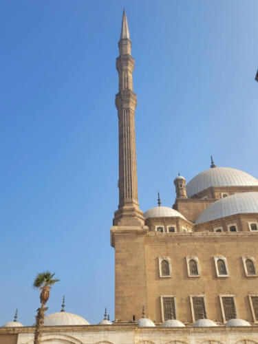 Clear blue sky over The Mosque of Muhammad Ali