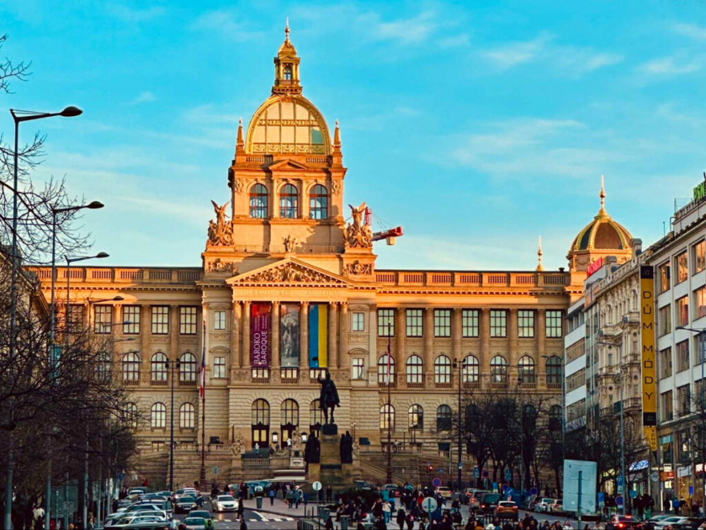 View of The National Museum at the Wenceslas Square