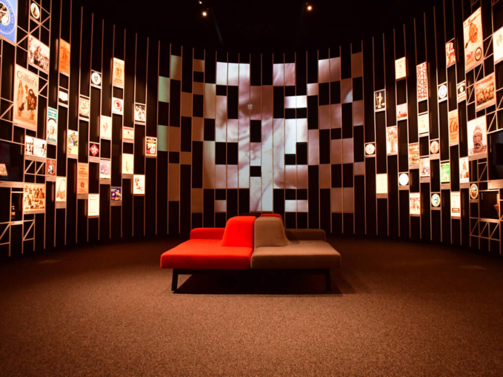 View of an exhibit inside the National Museum of the American Indian