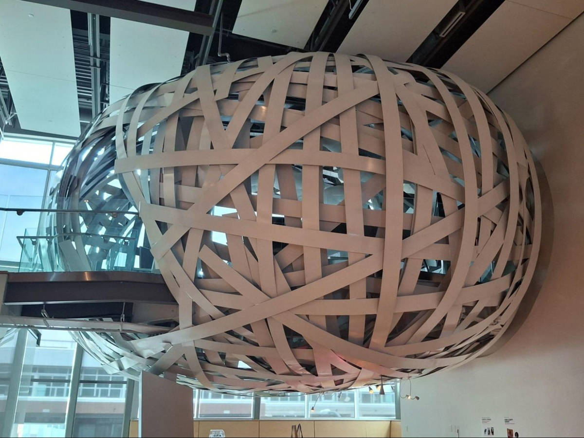 “The Nest” art installation at the Esker Foundation