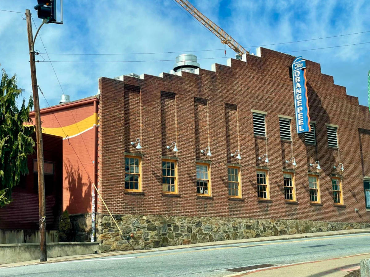 Exterior view of The Orange Peel in Asheville
