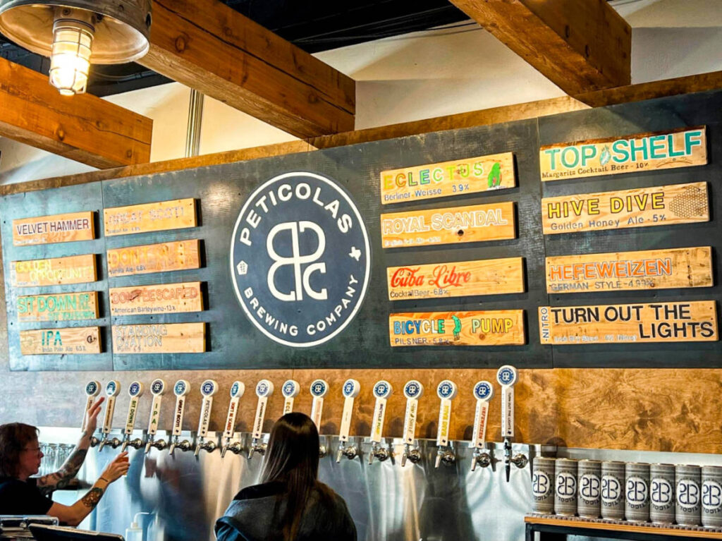 View inside The Peticolas Brewing Company in the Design District