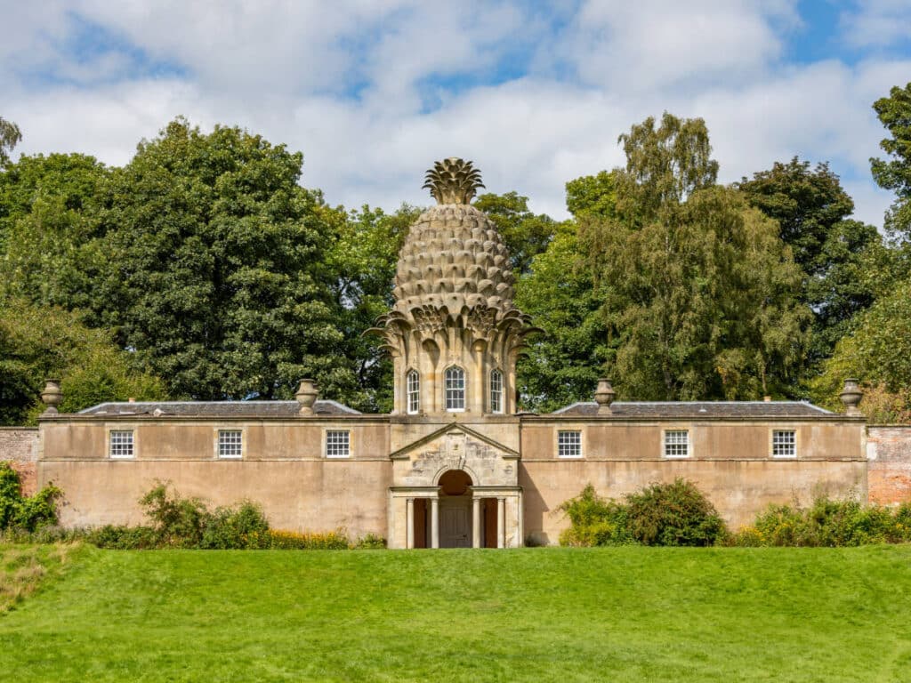 The Pineapple building in Scotland from the outside