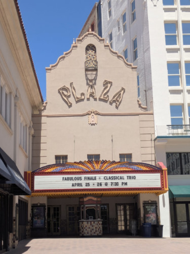 Facade of The Plaza Theatre