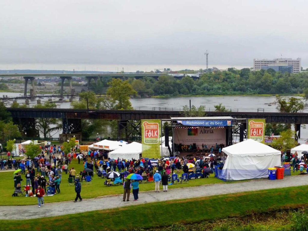 Crowd at The Richmond Folk Festival