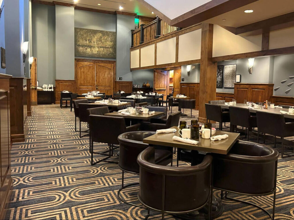 View of the interior of the breakfast area in The Sebastian