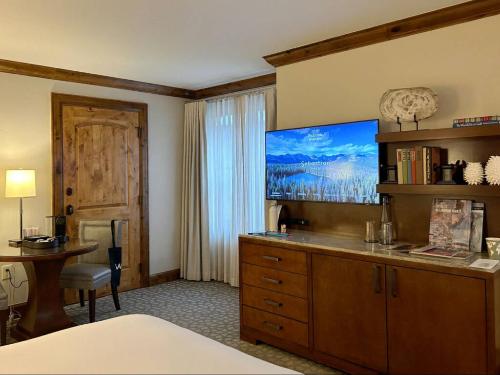 View of the hotel room in The Sebastian