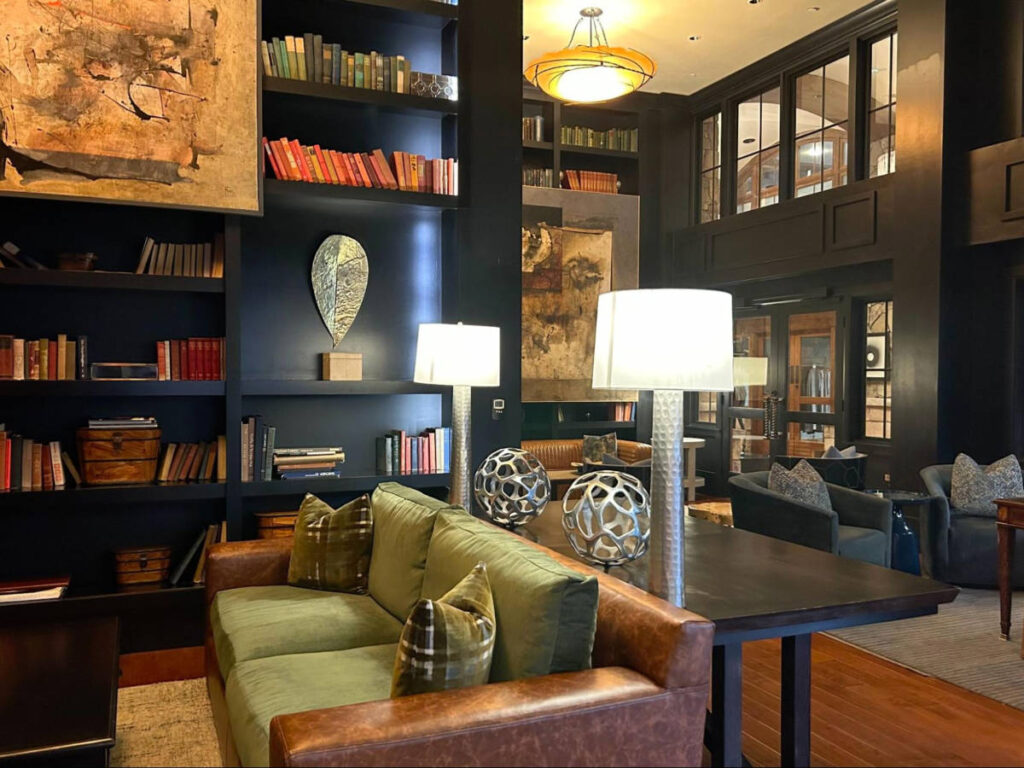 View of the grand lobby of The Sebastian