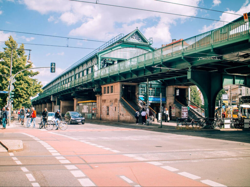 View of the Berlin U-Bahn from the outside