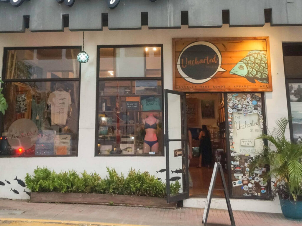 View of the storefront of The Uncharted Studio