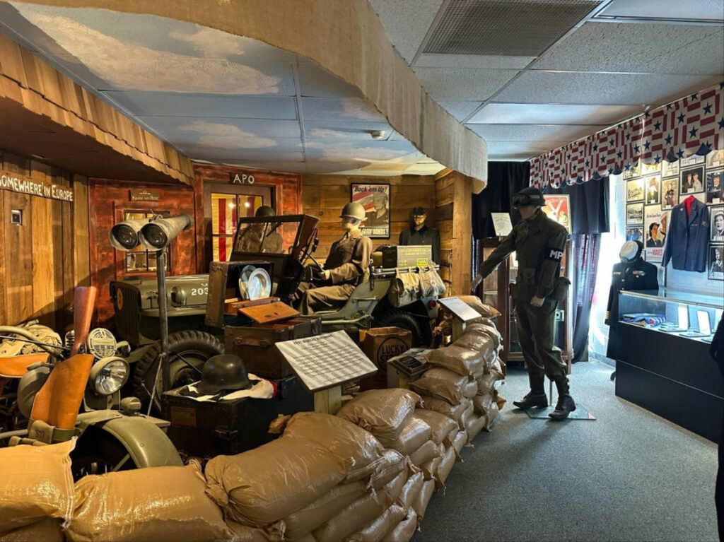 View of the exhibit inside The Veterans History Museum of the Carolinas