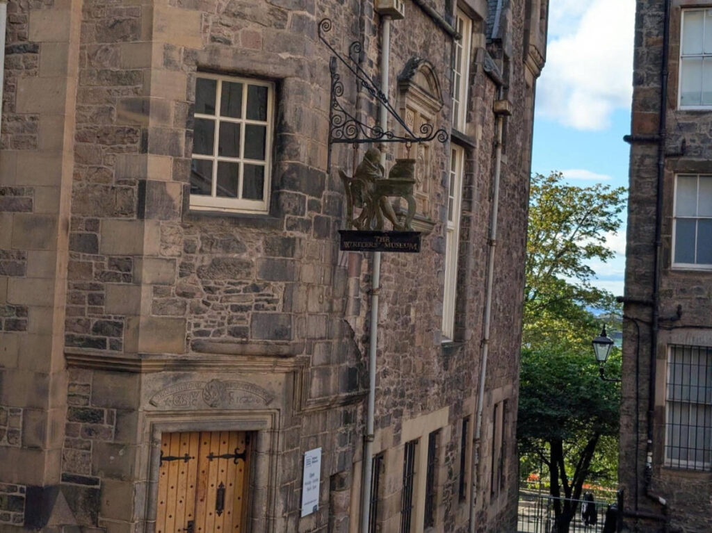 View of the signage above the The Writers’ Museum