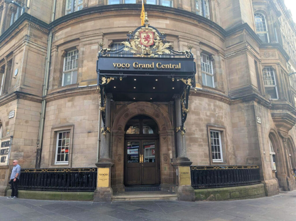 View of the entrance to The voco Grand Central Hotel