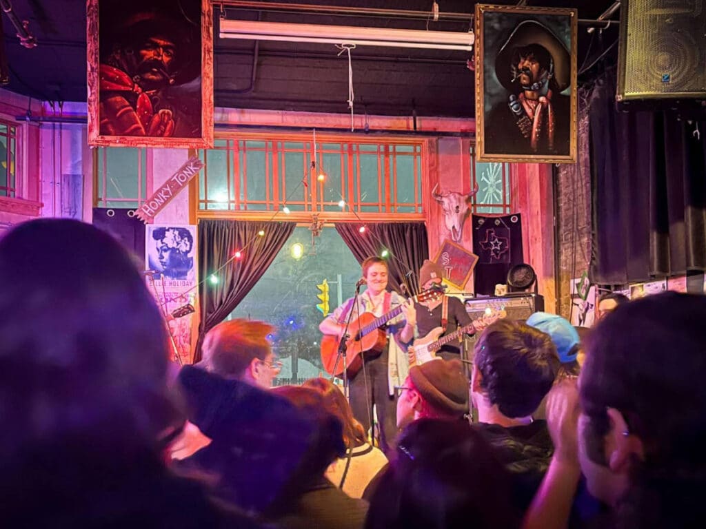 A band performing at the Times Changed High & Lonesome Club