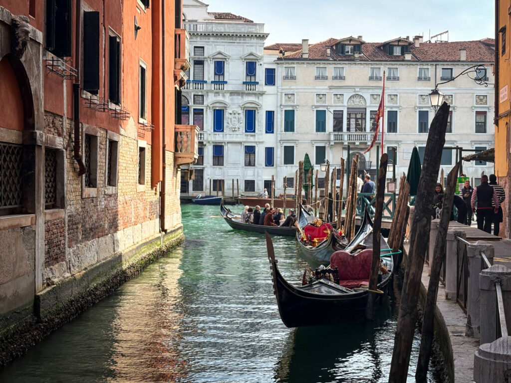 View of the traghettos in San Polo