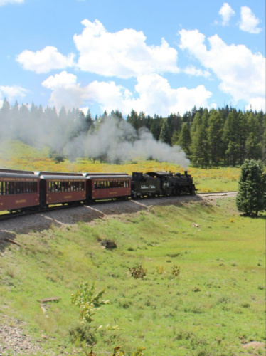 Scenic view of the train on the Cumbres and Toltec Scenic Railroad