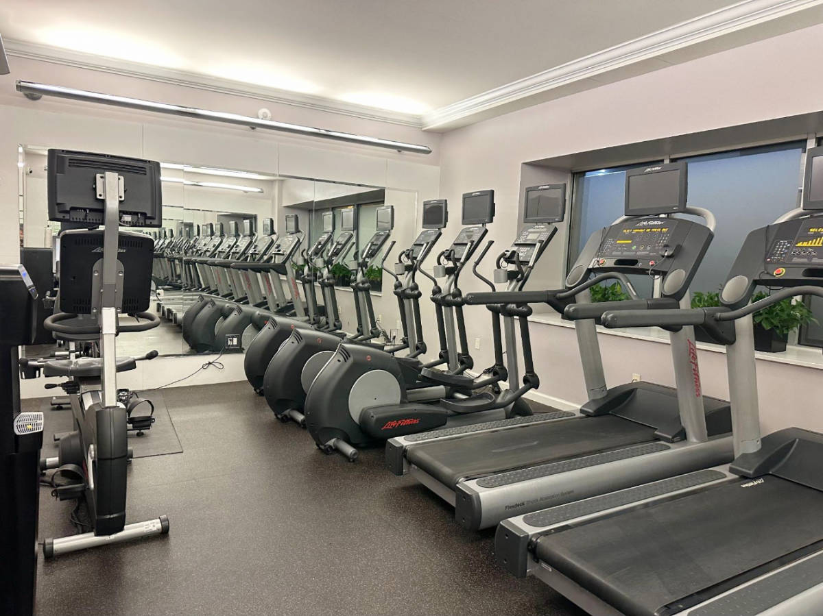 View of treadmills and stationary bike at the L7 Chicago by Lotte
