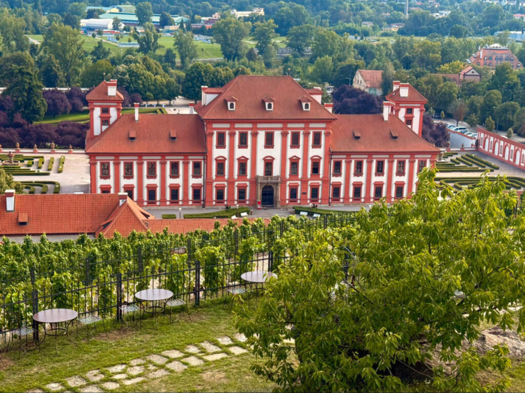 View of Troja Chateau from St. Clara’s Vineyard