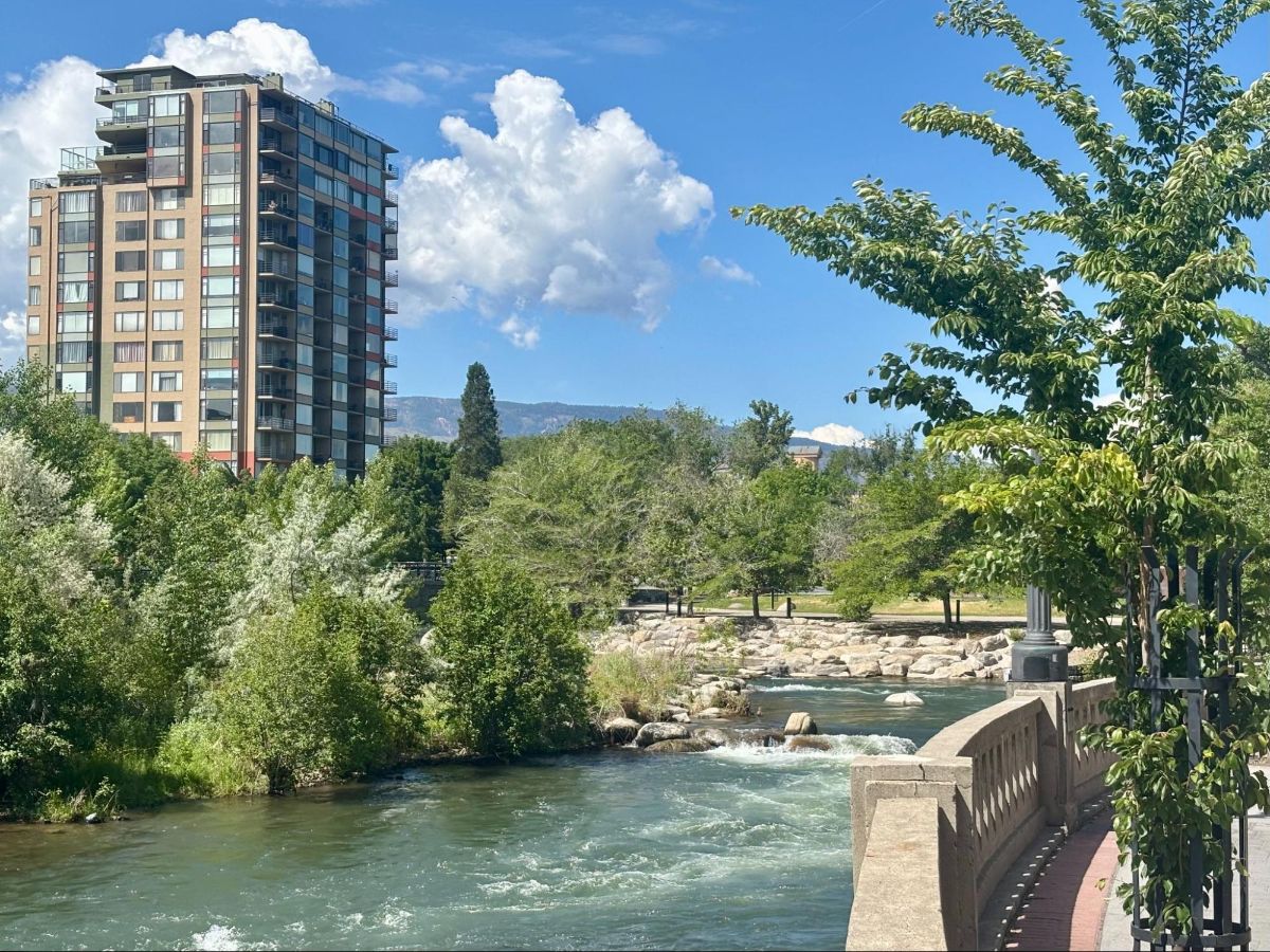 The views along the Truckee River boardwalk