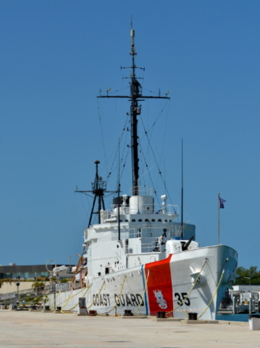 Exterior view of the USCGC Ingham