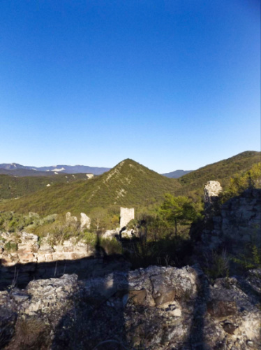 View of the outer walls of Ujarma Fortress