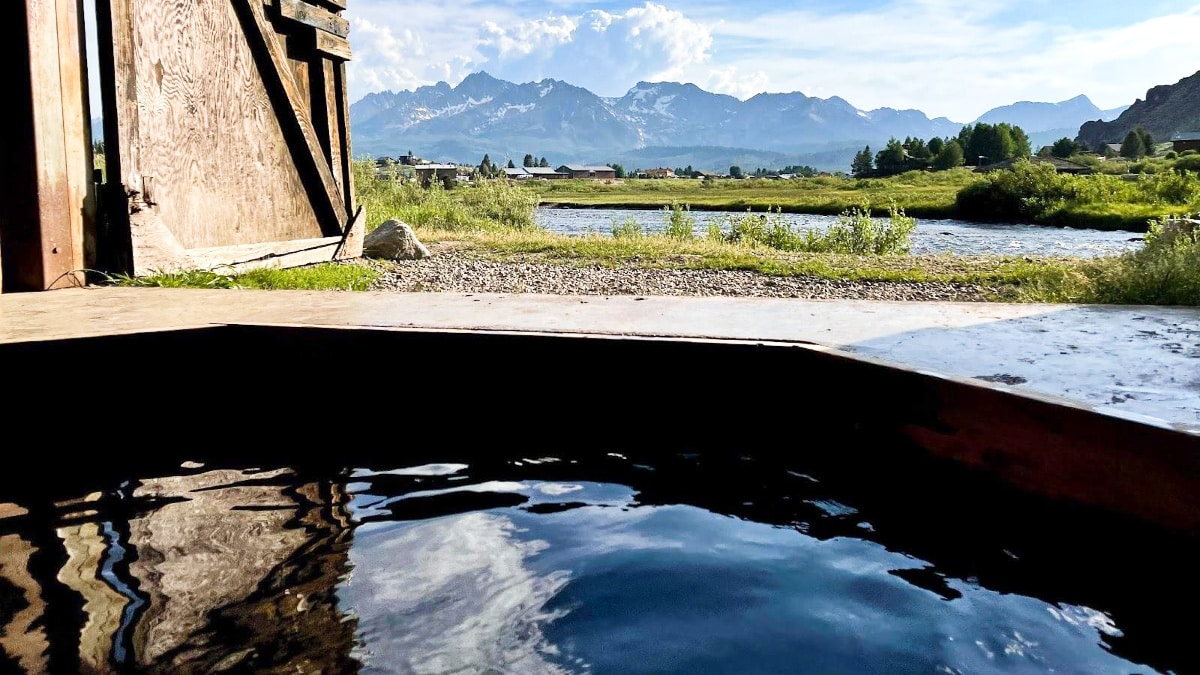 Scenic view of the Valley Creek from the Hot Spring