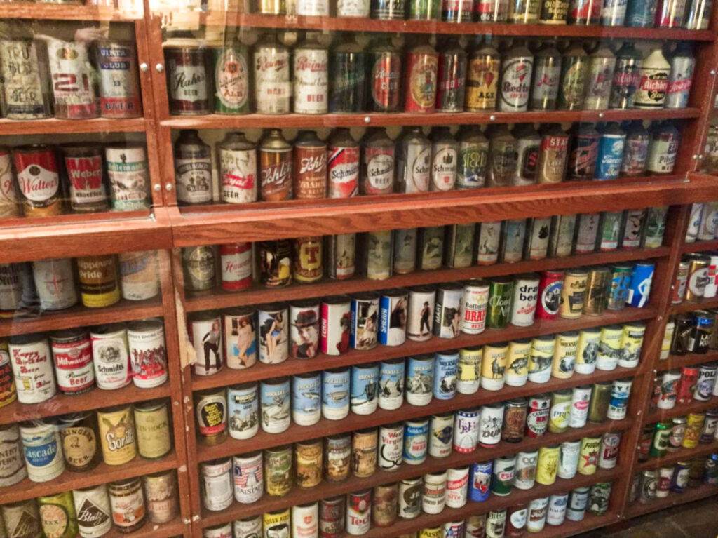 A wide variety of California beer on the shelves