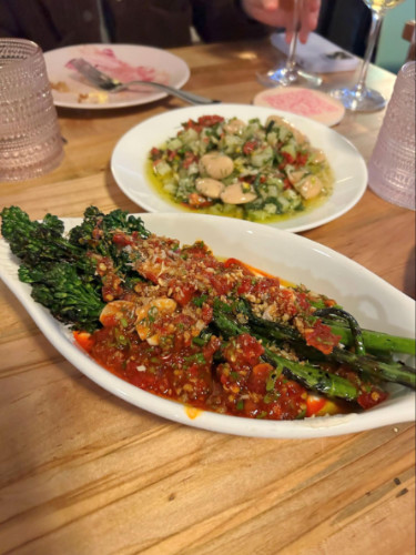 Vegetable dishes served at Somebody People