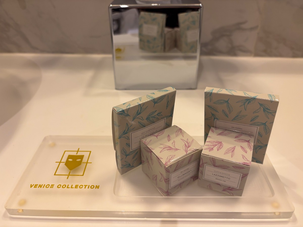 Boxes of Venice Collection Bathroom toiletries