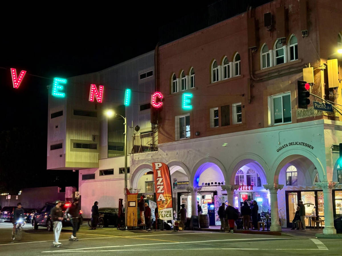 The colorful famous Venice sign