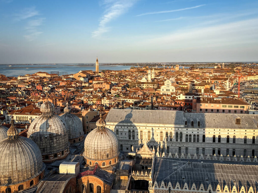 Aerial view of Venice from St. Mark’s Campanile